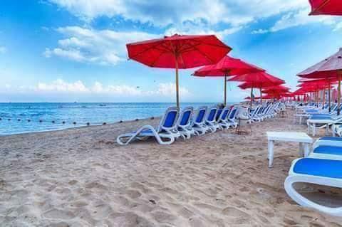 Chalet Porto South Beach - Beach Front Sea View Ain Soukhna Exteriér fotografie